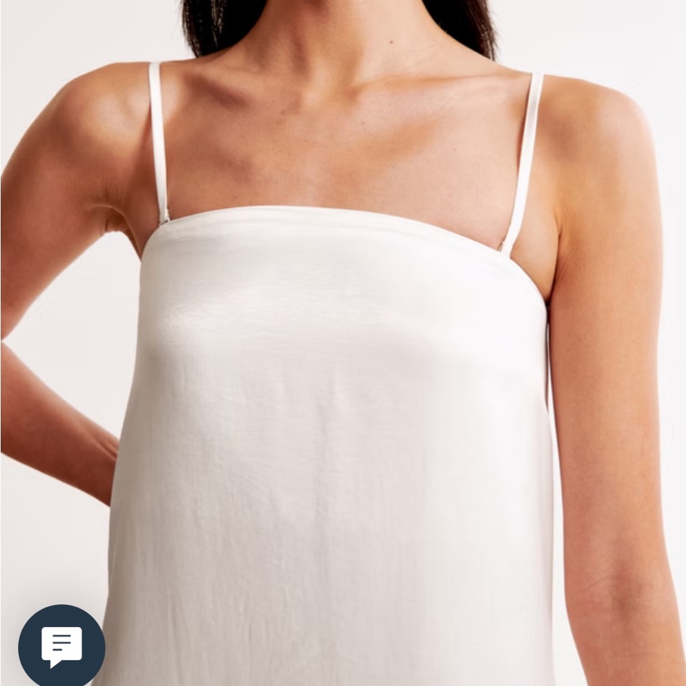 Abercrombie & Fitch Strapless Cream Maxi Dress - Picture 2 of 5